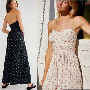 Free People Eloise Floral print Wide Leg Jumpsuit